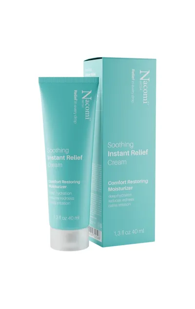 Nacomi Next Lvl, Soothing Instant Relief Cream (Regenerujący krem do twarzy z natychmiastowym efektem łagodzenia)