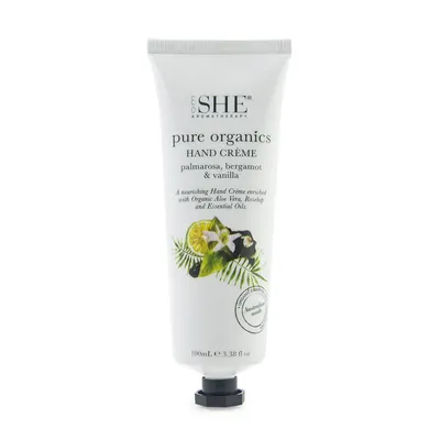 Om She Palmarosa, Bergamot, Vanilla, Pure Organic Hand Cream (Krem do rąk)