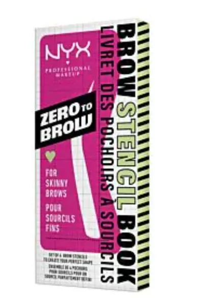 NYX Professional Makeup Zero to Braw, Brow Stencil Book (Szablony do brwi)