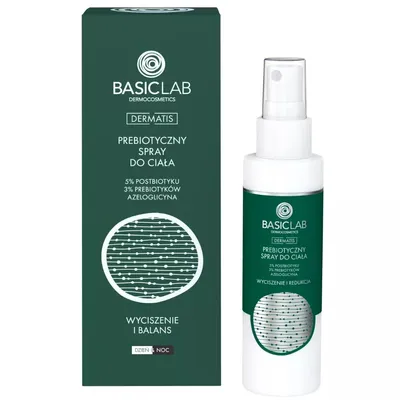 BasicLab Dermocosmetics Wyciszenie i Balans, Prebiotyczny spray do ciała