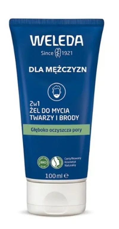 Weleda Żel do mycia twarzy i brody 2w1 dla mężczyzn
