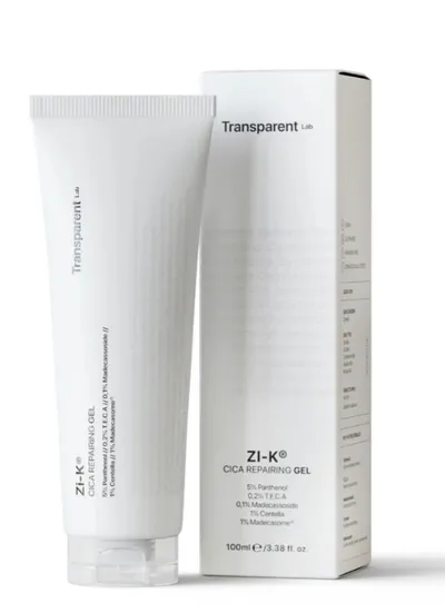 Transparent Lab Zi-K, Cica Repairing Gel (Regenerujący żel z wąkrotką azjatycką)