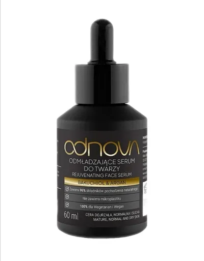 Nova Odnova, Bakuchiol  & Argan, Rejuvenating Face Serum (Bakuchiol i Argan, Odmładzające do twarzy)