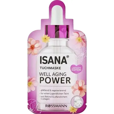 Isana Well Aging Power, Sheet Mask (Maska w płachcie)