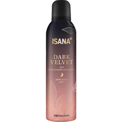 Isana Dark Velvet, 2in1 Shower Foam & Body Lotion (Pianka do mycia ciała i balsam pod prysznic 2w1)