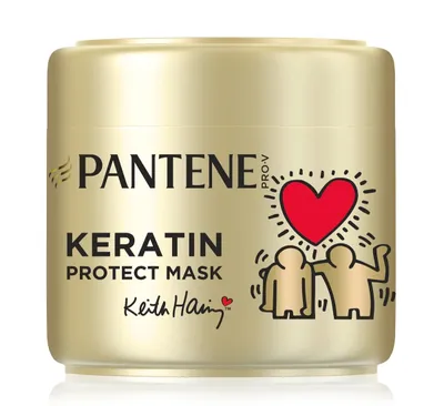 Pantene Pro-V Keith Haring, Keratin, Protect Hair Mask (Maska do włosów zniszczonych)