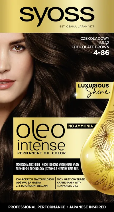 Syoss Oleo Intense, Permanent Oil Color (Trwała farba do włosów (nowa wersja))