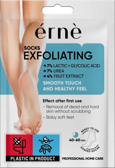 Erne Smooth Touch & Healthy Feel, Socks Exfoliating (Skarpetki złuszczające)