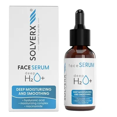 Solverx Deep H2O+, Nawilżające serum do twarzy
