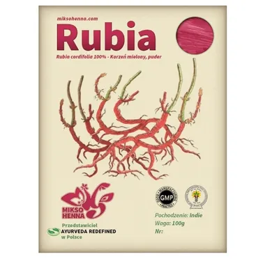 Miksohenna Rubia Cordifolia (Proszek z ziół Rubii)