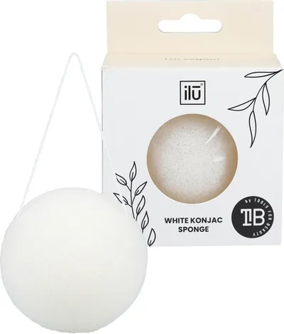 Ilu White Konjac Sponge (Gąbka konjac do mycia twarzy)