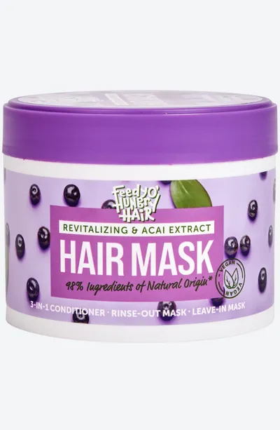 Action Feedy'o Hungry Hair, Revitalizing & Acai Extract, Hair Mask (Jagodowa maska do włosów)