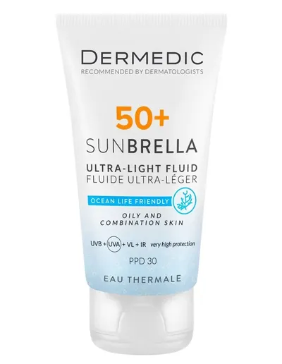 Dermedic Sunbrella, Ultra-light Fluid SPF50+ (Ultralekki krem do cery tłustej i mieszanej)