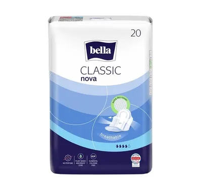 Bella Classic Nova, Extra Dry Cover (Podpaski higieniczne ze skrzydełkami)