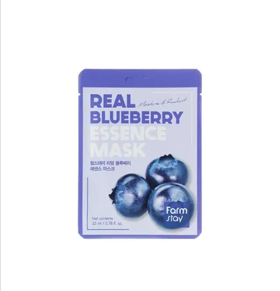 FarmStay Real Blueberry, Essence Mask (Jagodowa maska w płachcie)