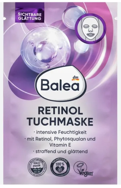 Balea Retinol Tuchmaske (Maska w płachcie z retinolem)