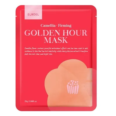 Elroel Camelia, Firming, Golden Hour Mask (Ujędrniająca maska do twarzy w płachcie z ekstraktem z rumianku)