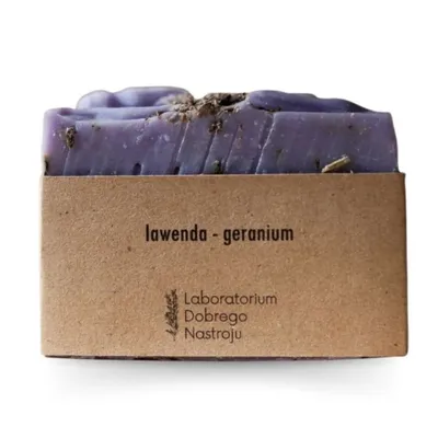 Laboratorium Dobrego Nastroju Lawenda-geranium, Naturalne mydło rzemieślnicze