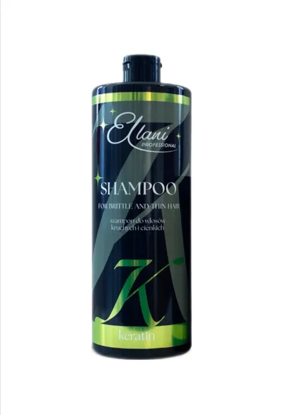 Ellani Cosmetics Professional Keratin Shampoo For Brittle And Thin Hair (Szampon do włosów kruchych i cienkich)