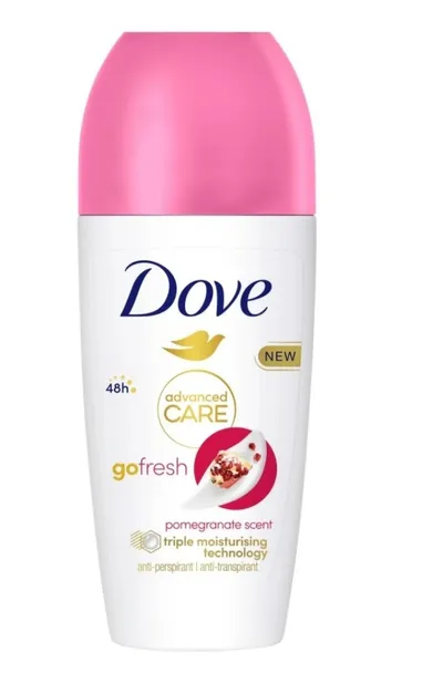 Dove Advanced Care, Go Fresh, Pomegranate Scent Roll-on  Anti-Perspirant (Granat, Antyperspirant w kulce)