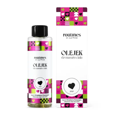 Routines by Alkmie Strawberry Champagne, Olejek do masażu ciała