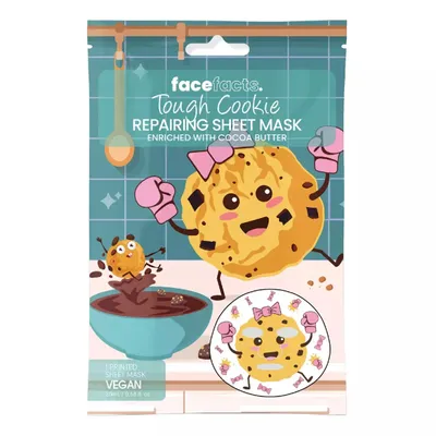 Face Facts Tough Cookie, Repairing Sheet Mask (Regenerująca maseczka do twarzy w płachcie)
