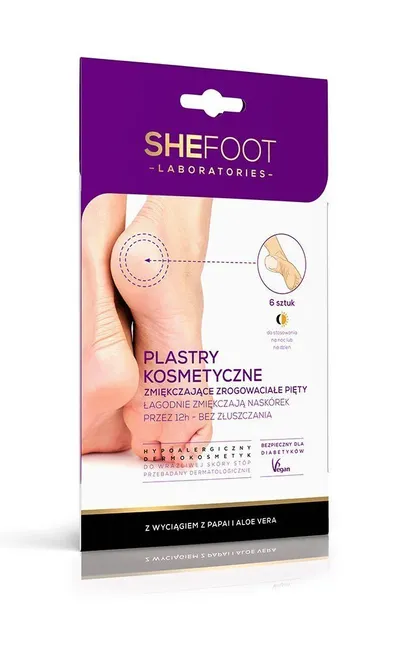 SheFoot Plastry kosmetyczne na zrogowaciałe pięty
