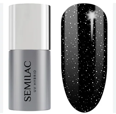 Semilac White Sprinkles, Top No Wipe (Top do paznokci)