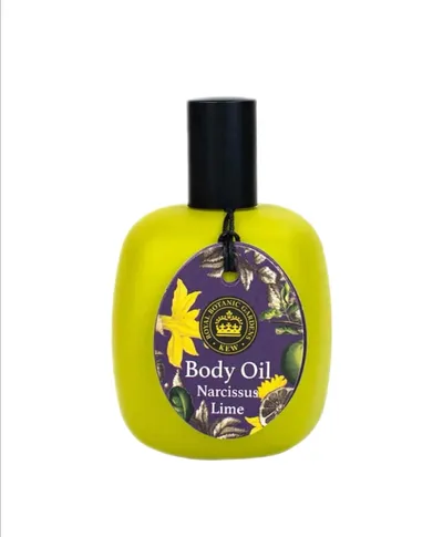 The English Soap Company Kew Gardens Narcissus, Lime Body Oil (Limonka, Olejek do ciała)
