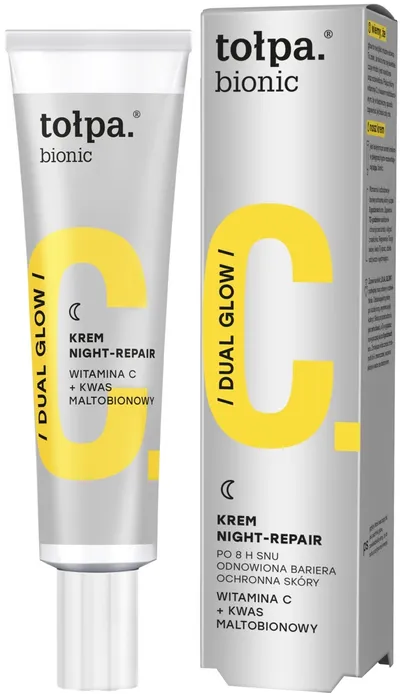 Tołpa Bionic Dual Glow, Krem do twarzy regenerujący na noc