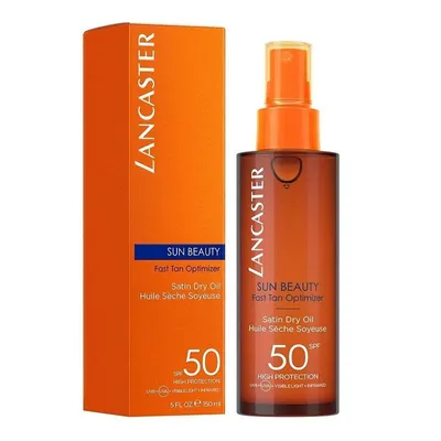 Lancaster Sun Beauty, Satin Dry Oil SPF 50 (Suchy olejek do opalania w sprayu SPF 50)