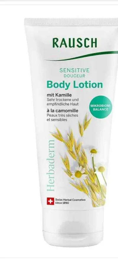 Rausch Herbaderm, Sensitive body Lotion with chamomile (Balsam do ciała z rumiankiem do skóry wrażliwej)
