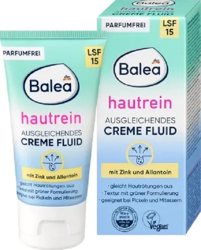Balea Czysta skóra, Fluid na zaczerwienienia SPF15