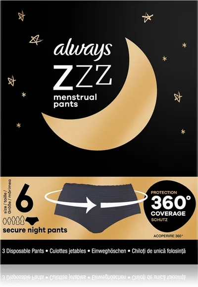 Always Secure Night Pands (Bielizna menstruacyjna)