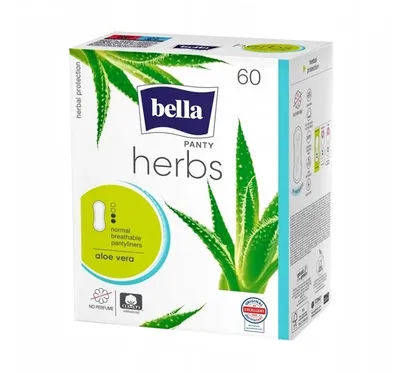 Bella Panty, Herbal Protection, Herbs Aloe Vera (Wkładki higieniczne z aloesem)