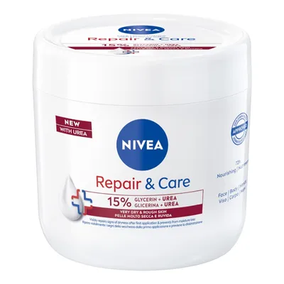 Nivea Repair & Care, 15% Glycerin & Urea Cream (Multifunkcyjny krem do bardzo suchej skóry)