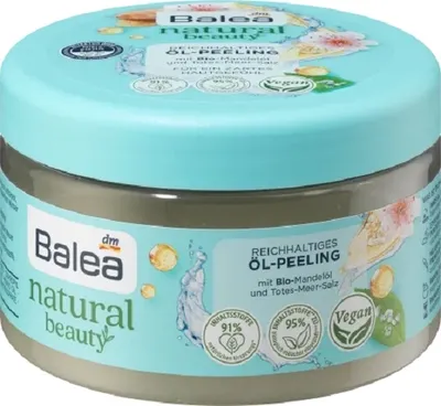 Balea Natural Beauty, Body Scrub with Oil (Peeling z olejkiem)