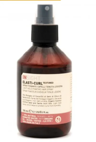 Insight Elasti-Curl Textured, Light Hold Fix Active Hair Spray (Lekko utrwalający spray do stylizacji włosów kręconych)