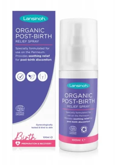 Lansinoh Organic Pos-Birth Relief Spray (Organiczny łagodzący spray do ciała dla mam)