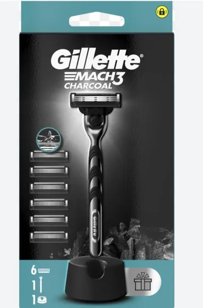 Gillette Mach 3 Charocal, Maszynka do golenia