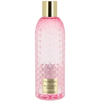 Vivian Gray Gemestone, White Musk & Ananas, Shower Gel (Białe piżmo i Ananas, Żel pod prysznic)