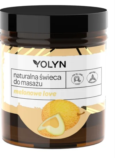 Yolyn Melonowe love, Naturalna świeca do masażu