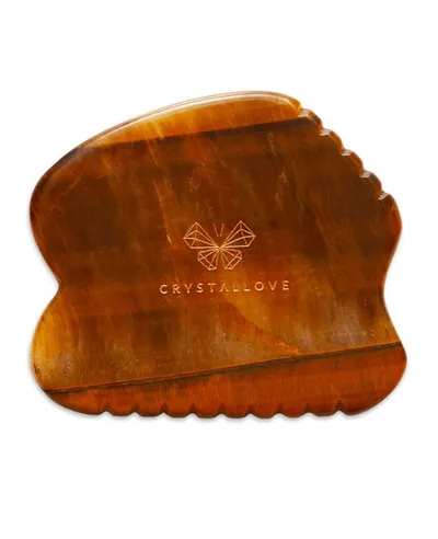 CrystalLove Crystall Collestion, Płytka do masażu gua sha z labradorytu