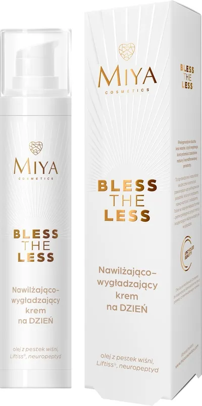Miya Cosmetics Bless The Less, Nawilżająco-wygładzający krem do twarzy na dzień