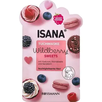 Isana Wildberry Sweets, Mask Sheet (Maska do twarzy w płachcie)
