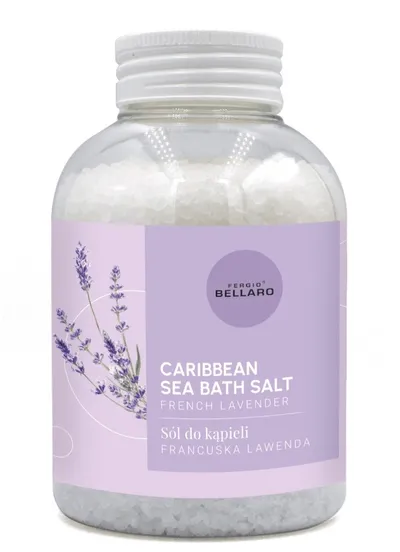 Fergio Bellaro French Lavender, Caribbean Sea Bath Salt (Francuska Lawenda, Sól do kąpieli)