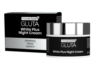 Novaclear Gluta, White Plus Night Cream (Rozświetlający krem do twarzy na noc)