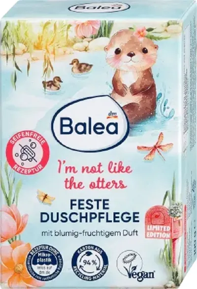 Balea I'm not Like the Otters , Shower Gel in Bar (Żel pod prysznic w kostce)