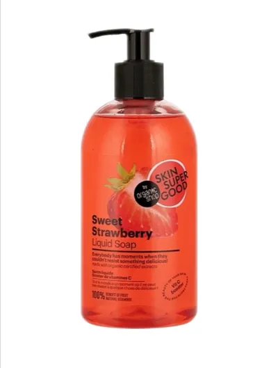 Planeta Organica Skin Super Good, Sweet Strawberry, Liquid Soap (Truskawka, Mydło w płynie)