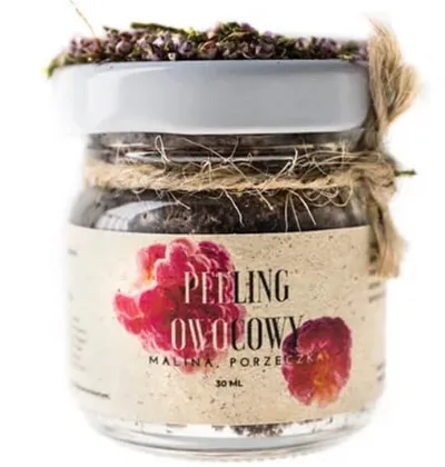 Trawiaste Malina i Porzeczka, Owocowy peeling do twarzy
